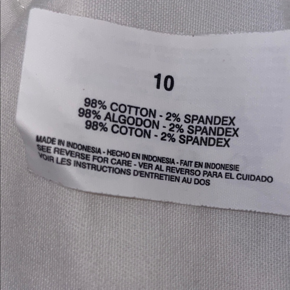 Women’s Gloria Vanderbilt White Casual Shorts Size 10 - Picture 3 of 6